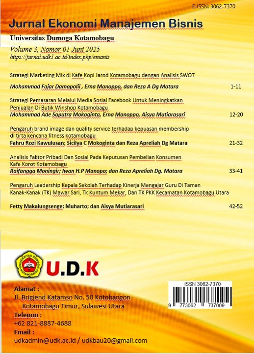 					Lihat Vol 3 No 01 (2025): Bisnis dan Organisasi
				