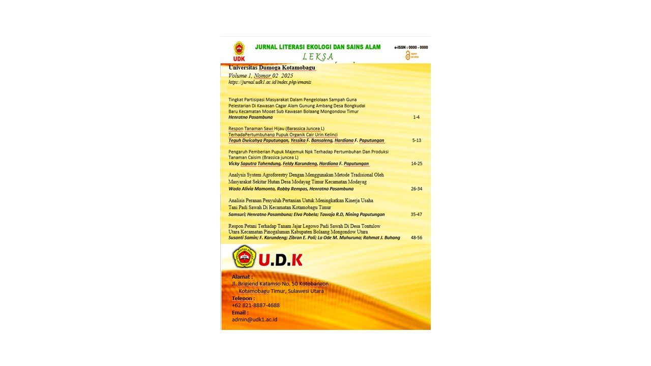 Lihat Vol 1 No 02 (2025): Hutan dan Lingkungan Masyarakat