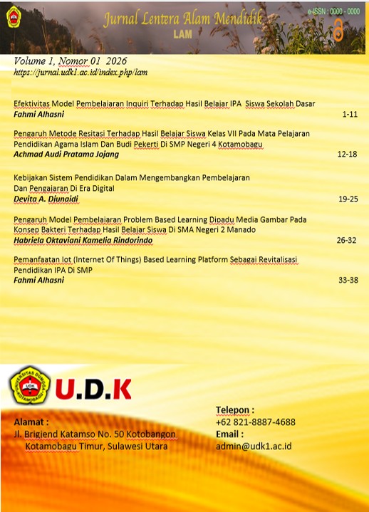 					Lihat Vol 1 No 01 (2026): Pendidikan dan Inovasi Teknologi Pembelajaran
				